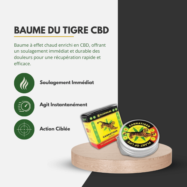 Baume du Tigre CBD - Effet Chaud - 12ml