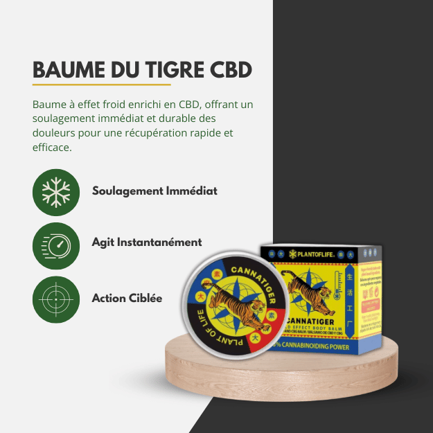 Baume du Tigre CBD & CBG - Effet Froid - 12ml